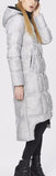 Honeycomb-Mesh Puffer Down Coat