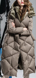 Reversible Down Coat in Black or Khaki - DESIGNER INSPIRED FASHIONS