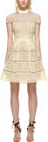 Crosshatch Panelled Mini Dress