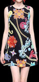 Jewel Print Mini Dress