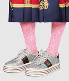 Ace Sneaker with Crystals, Silver or Pink