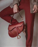 Saddle Calfskin Bag - Blush, Blue, Red | DESIGNER INSPIRED FASHIONS