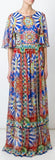 'Carretto' Sicilano Print Maxi Dress - DESIGNER INSPIRED FASHIONS