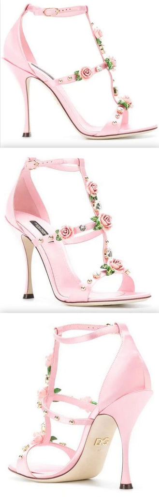Rose Caged Heel Sandals
