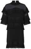 'Piana' Pleated-Ruffled Mini Dress - DESIGNER INSPIRED FASHIONS