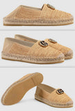 Raffia Espadrille with Double G