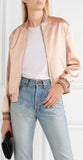 Embellished Satin Bomber Jacket - DESIGNER INSPIRED FASHIONS