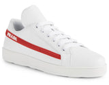 Leather Sneakers with Logo Stripe | DESIGNER INSPIRED FASHIONS