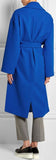 Cashmere & Wool Wrap Coat in Blue - DESIGNER INSPIRED FASHIONS