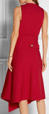 Asymmetric Pleated Dress - DESIGNER INSPIRED FASHIONS