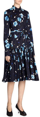 Floral Printed Shirt-Dress