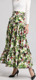 Fig Print Maxi Skirt