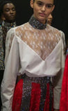 Crystal-Neck Blouse
