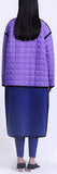 Two-Toned Oversized Quilted Wool Coat