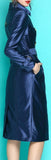 Metallic Trench Coat, Purple or Blue