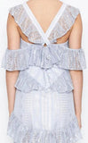 'Melody' Periwinkle Midi Dress - DESIGNER INSPIRED FASHIONS