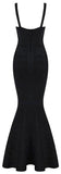 'Kaira' Bandage Maxi Dress-Black - DESIGNER INSPIRED FASHIONS