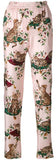Floral & Cat-Print Pajama Shirt & Pant Set