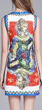 Printed Mini Shift Dress