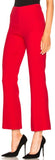 Cropped Crepe Trousers, Red