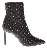 Rockstud Quilted Leather Ankle Boots
