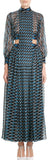Broken Circle Print Dress - DESIGNER INSPIRED FASHIONS