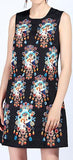 Jewel-Embellished Printed Mini Dress