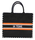 Book Tote Bag in Multi Colored Calfskin