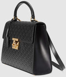 Padlock GG Signature Top-Handle Leather Bag - (Black, Red, Pink) - DESIGNER INSPIRED FASHIONS