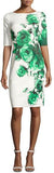 Floral Scuba Cocktail Dress