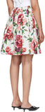Multicolor Floral Peonies Miniskirt
