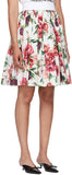 Multicolor Floral Peonies Miniskirt