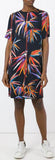 'Bird of Paradise' Print Silk Dress - DESIGNER INSPIRED FASHIONS
