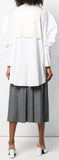 Oversized Layered Shirt, White