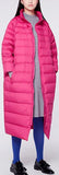 Long Pink Puffer Coat