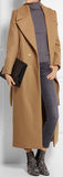 Double-Breasted Wool Blend Twill Coat - DESIGNER INSPIRED FASHIONS