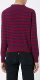 Dog & Stripe Intarsia Knit Sweater