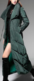 High-Collar Wrap Down Coat - (Red, Green,Black) - DESIGNER INSPIRED FASHIONS