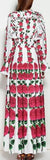 Ruffled Roses Printed Gown