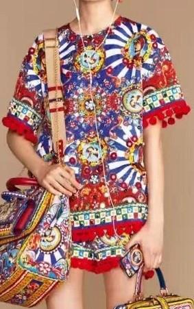 'Carretto' Pom Pom Embellished T-Shirt & Short Set - DESIGNER INSPIRED FASHIONS