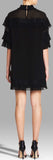 'Piana' Pleated-Ruffled Mini Dress - DESIGNER INSPIRED FASHIONS