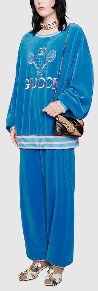 Velvet Sweatsuit with Logo Tennis | DESIGNER INSPIRED FASHIONS