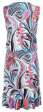 'Grasshopper' Sleeveless V-Neck Silk Dress - DESIGNER INSPIRED FASHIONS