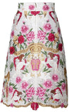 Embroidered Macrame Skirt