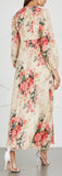 'Laelia' Floral-Print Linen Dress