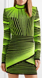 Neon Stretch Mini Dress