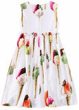Ice Cream Print Dress - DESIGNER INSPIRED FASHIONS