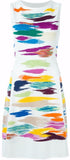 Multicolored Paint Print Dress
