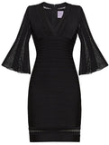 'Minervah' Transparent Pointelle Dress