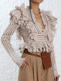 Unbridled Battenburg Bodice Top